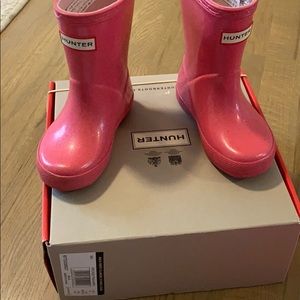 Hunter boots. Arcade pink